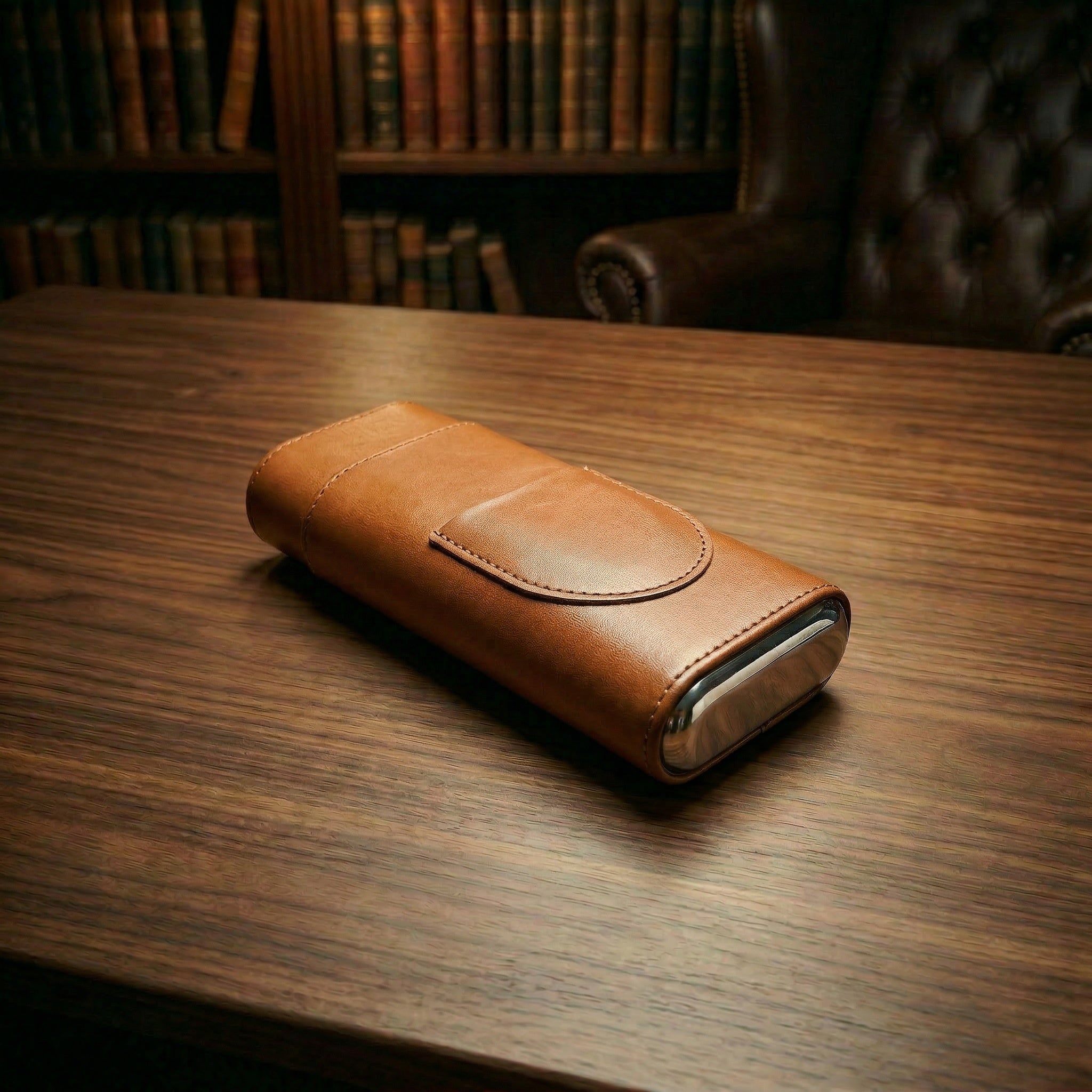 BROWN FOUNDRY CIGAR CASE